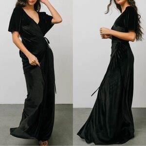 Baltic Born | Meghan Velvet Wrap Maxi Dress